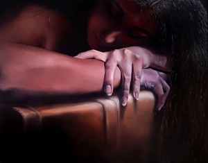 Laurie No.2 "De Reiskoffer" 2015 Olieverf op linnen 110 x 90cm