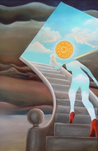 De Ontsnapping (2008) 120 x 80cm Olieverf en tempera op doek