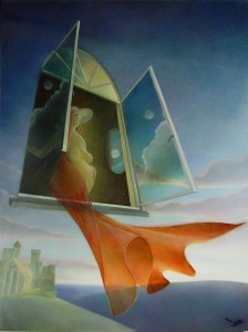 De Verwachting (2005) 80 x 60cm Olieverf op doek