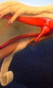 Detail van het schilderij Desire