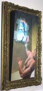 Dreigende Vrijheid (2009) 80 x 40 x 11cm Olieverf en tempera op paneel