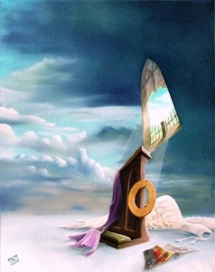 Fear of Flying (2008) 50 x 40cm Olieverf op doek