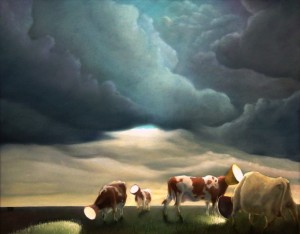 Nightshift II (2009) 67 x 52cm Olieverf op paneel