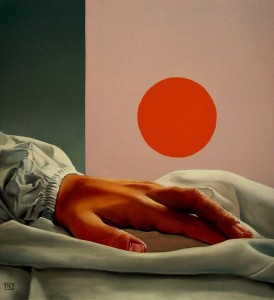 Orange Sun (2010) Olieverf op doek 60 x 55cm