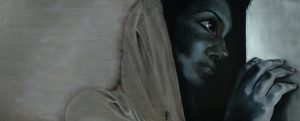 Margaux No. 9 "Verlangen" 2019 Olieverf op linnen 110 x 45cm