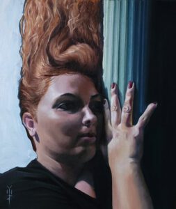 Amber No. 8 "Introspectie" 2023 Olieverf op linnen 55 x 46 cm