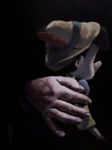 "Gepetto" 2025 Olieverf op doek 40 x 30cm